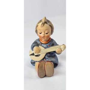 Goebel Hummel Joyful #53 TMK 3 Vintage W Germany Girl w‎ Guitar Figure